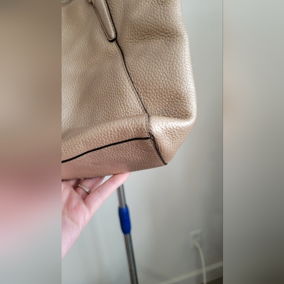 Coach Kelsey Metallic Gold Shoulder Bag - Picture 10 of 16